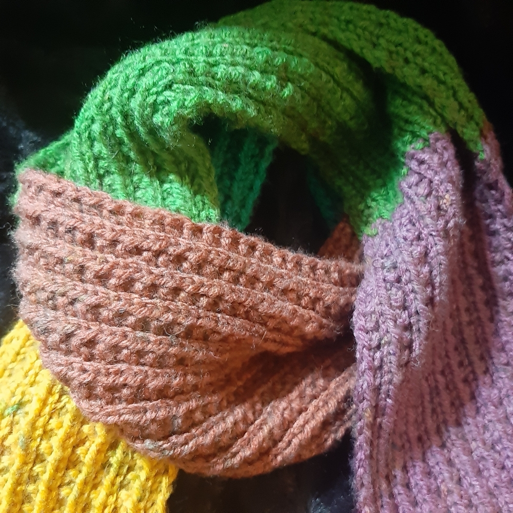 Knitted Fall Scarf - Picture 3 of 3